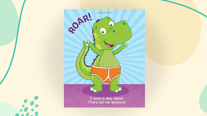 Dino Potty-Engaging Illustrations and Fun, Step-by-Step Rhyming Instructions get Little Ones Excited to Use the Potty on their Own!