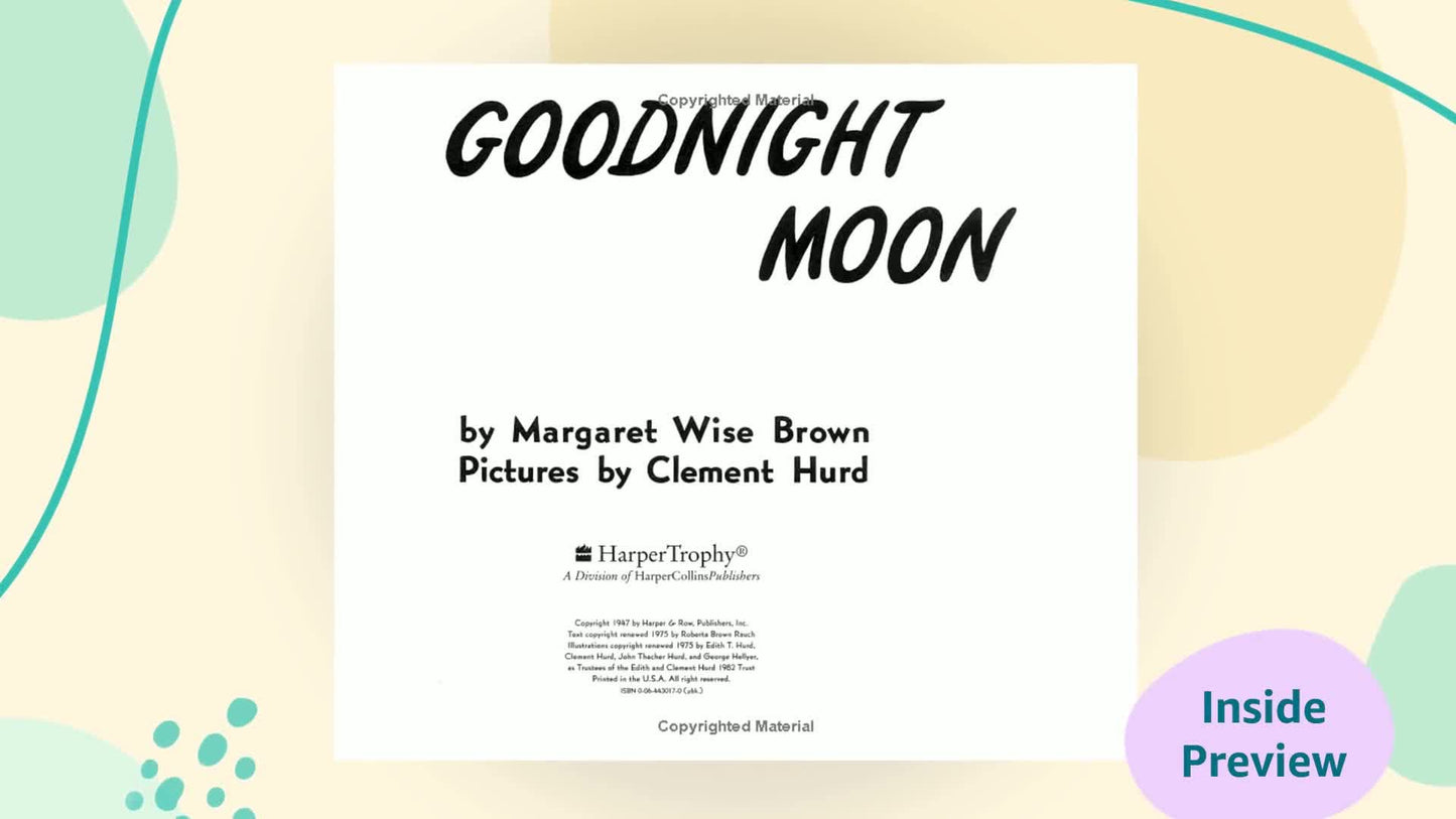 Goodnight Moon Board Book & Bunny: An Easter And Springtime Book For Kids