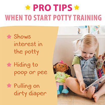 Potty Training with Tot On The Pot, Complete System Includes Parent's Guide, Children's Book, Potty Doll, Toy Potty & Activity Reward Cards, Pediatrician Recommended & Play Based Learning (Katie)